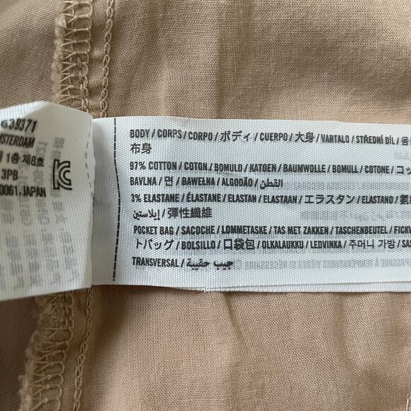 Abercrombie & Fitch Chino Mini Skirt in Khaki Tan - Size: Large - Picture 6 of 6